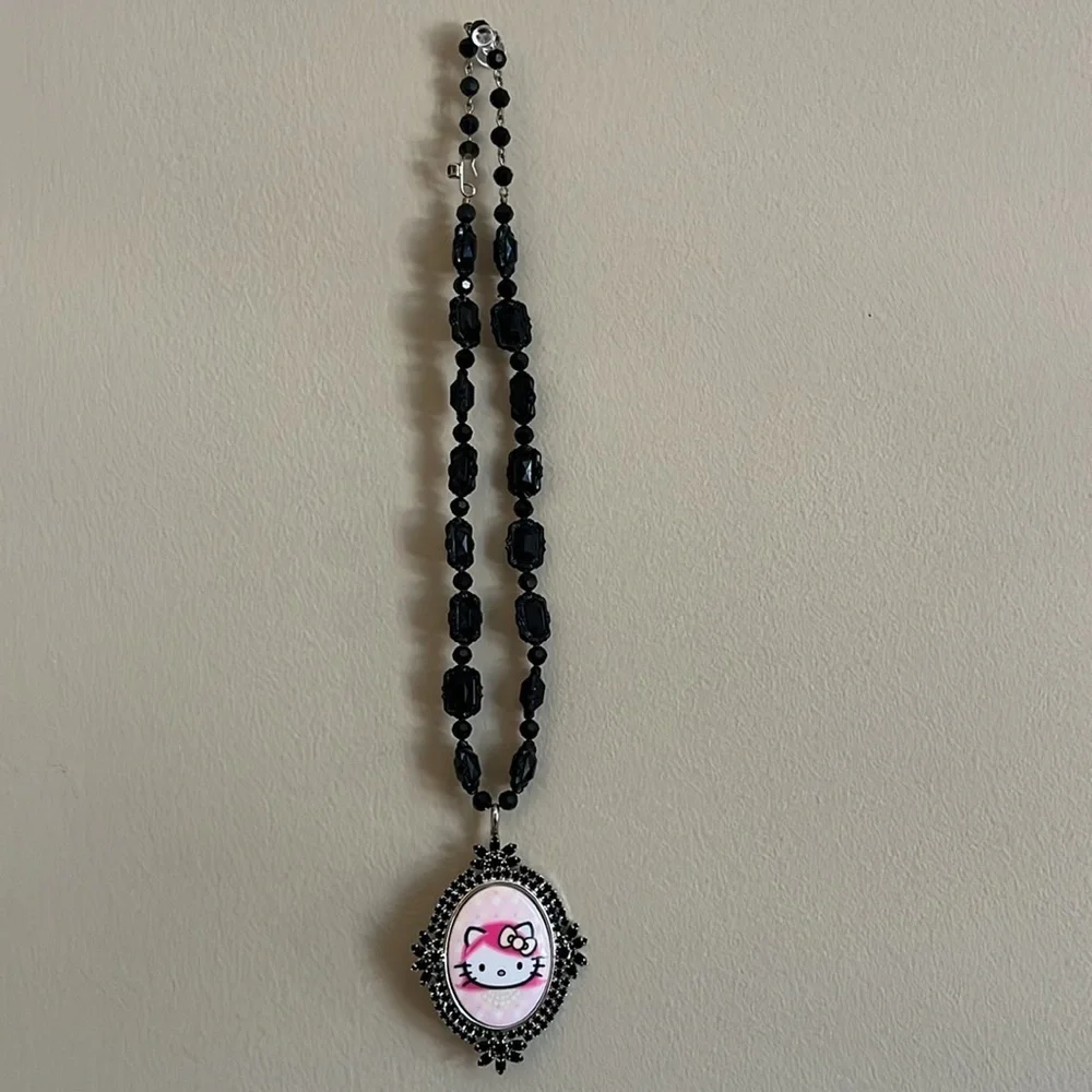Tarina Tarantino Hello Kitty Pink Head Necklace - Picture 5 of 13